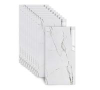 Azulejos adhesivos para suelo, autoadhesivos, 30 x 60 cm, 10 unidades | 2,5 mm PET mármol imitación impermeable y antideslizante para baño y cocina - Azulejos pegados, protección contra