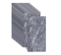 Azulejos adhesivos para suelo, autoadhesivos, 30 x 60 cm, 10 unidades | 2,5 mm PET mármol imitación impermeable y antideslizante para baño y cocina - Azulejos pegados, protección contra