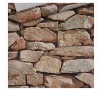 Azulejos Adhesivos Rollo de papel tapiz con efecto piedra 3D vintage, resistente al agua, moderno, rústico, textura de piedra realista, vinilo, PVC, papel de pared for decoración del hogar(57802)
