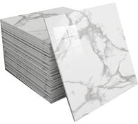 Azulejos Autoadhesivos De Mármol For Techo, Paneles Pared, Papel Pintado Impermeable Que Cubre Un Pie Cuadrado(C,60 tiles)
