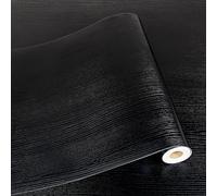 Azulejos autoadhesivos de vinilo de madera negra impermeable para cocina y baño, 11.8 x 118 pulgadas, azulejos autoadhesivos extraíbles