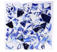 Azulejos Ceramica Azulejos de mosaico cerámica 100g, fragmentos irregulares azules, fabricación mosaicos artísticos DIY for manualidades, Hobby creativo, decoración pared del hogar