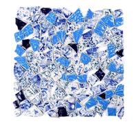 Azulejos Ceramica Azulejos de mosaico cerámica 100g, fragmentos irregulares azules, fabricación mosaicos artísticos DIY for manualidades, Hobby creativo, decoración pared del hogar