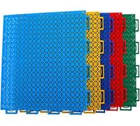 Azulejos Cuadrados for canchas Deportivas, baldosas modulares entrelazadas, Suelo Deportivo Colorido for Interiores y Exteriores, con empalmes DIY.(Blue)