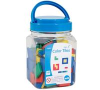 Azulejos de colores - Mini tarro - Colorido, cuadrados de plástico, actividad de clasificación y secuenciación - Manipulación matemática