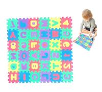 Azulejos De Espuma - 36 Alfombras De Juego De Azulejos Fluidos - Alfabeto Y Números Azulejos De Espuma Y Números Abiertos Niños Para La Educación Familiar, Regalo Preescolar