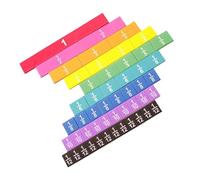 Azulejos de fracción de colores - juego de aprendizaje educativo, kit de estudio matemático | Paquete de actividades de numeración visual, asistencia educativa primaria, material Montesso