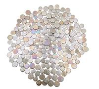 Azulejos de mosaico cerámico iridiscente redondos de 500g mezclados de 3 tamaños al azar, para hacer azulejos de mosaico cerámico creativos para manualidades DIY, platos, macetas, jarrones, tazas