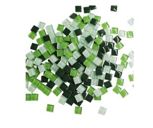 Azulejos de mosaico de 460 g/1 libra, 550 piezas cuadradas de mosaico de cristal para decoración del hogar, platos de manualidades, posavasos, marcos, macetas, jarrones, tazas, mini suministros para