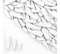 Azulejos de mosaico de cerámica con forma de gota de agua de 500 g para manualidades, piezas de mosaico de cerámica en forma de lágrima para marcos de fotos, tazas, macetas, peceras, jarrones, hacer