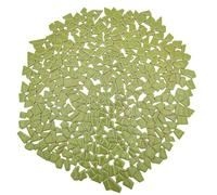 Azulejos de mosaico de cerámica irregulares de 500 g, 0,5 x 2 cm, pequeñas piedras de mosaico para hacer mosaicos, manualidades, artes de pasatiempos, decoración de pared del hogar (verde hierba)