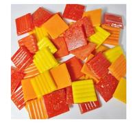 Azulejos de mosaico de espejo de vidrio, Mini mosaicos de 100 g/3,5 oz, mosaicos de cuarzo, 2 cm/0,78 pulgadas, cuadrados, 0,4 cm/0,15 pulgadas de grosor, materiales for manualidades, colores variados