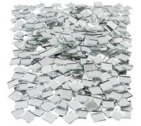 Azulejos de mosaico de espejo, tamaño 10 x 10 mm, grosor 2 mm, cuadrado, 500 unidades