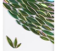 Azulejos de mosaico de pétalo de hoja en cerámica para manualidades, 500g de piezas de mosaico irregulares, azulejos de mosaico de pétalo para bricolaje, piedras de mosaico para manualidades