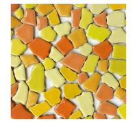 Azulejos de mosaico de porcelana polígono de 4,3 oz/122g, materiales for hacer mosaicos de azulejos de cerámica for manualidades DIY, 1-4cm de longitud, 1~4 g/pc, 3,5mm de espesor para Arte y Manual
