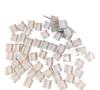 Azulejos de mosaico poligonales Arts, Azulejos de mosaico cristal Multicolor, 4oz/114g, 1cm/0,39 pulgadas, cuadrado, 4mm/0,16 grosor, manualidades DIY(White Black)