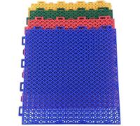 Azulejos de Piso entrelazados modulares, tapetes de plástico for Hacer Usted Mismo, Pisos Coloridos Que Son Resistentes y fáciles de Limpiar.(BLU)