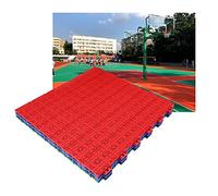 Azulejos de suelo para cancha de baloncesto, diseño modular entrelazado para uso en interiores y exteriores, resistente a la intemperie, rompecabezas de plástico para suelos deportivos