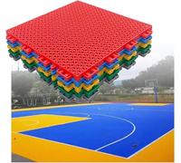 Azulejos for cancha de Baloncesto, tapetes entrelazados modulares fáciles de Instalar, tapete de Piso Empalmado DIY con Orificios de Drenaje(Green)