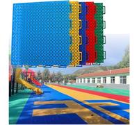 Azulejos for cancha Deportiva al Aire Libre, Suelo Modular Entrelazado for Parque, Escuela, jardín de Infancia(Yellow)