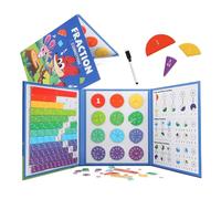Azulejos Magnéticos Fracciones,Material Didáctico Matemático - Disco De Puntuación Didáctica - Para Casa Viaje Escuela Coche Aula Juegos Niños Chicas Niñas Escuela En Hogar Actividades De Grupo