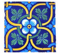 Azulejos Mexicanos Artesanales de Talavera de 10.5cm - Azulejo individual