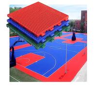 Azulejos modulares entrelazados para gimnasio, canchas de baloncesto y parques infantiles. Suelo deportivo de rompecabezas para espacios de ocio público, tamaño de 12 pulgadas