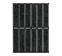 Azulejos para pelar y salpicaduras, paquete de 10 calcomanías de vinilo de metro de vidrio marino, calcomanías de pared impermeables, decoración de baño de cocina, verde, azul, morado, blanco, negro y