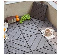 Azulejos para suelos de jardín, baldosas para puente entrelazadas de compuesto de plástico, 12 x 12 pulgadas, multicolor, 9-54 piezas (Coffee Color,27PCS)
