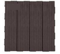 Azulejos para terrazas exteriores Suelo de plástico ensamblado, automontable, for balcón, terraza, patio, reforma, imitación madera, autoinstalación, decoración del hogar(Brown)