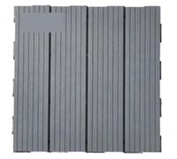 Azulejos para terrazas exteriores Suelo de plástico ensamblado, automontable, for balcón, terraza, patio, reforma, imitación madera, autoinstalación, decoración del hogar(Light Gray-1pcs)