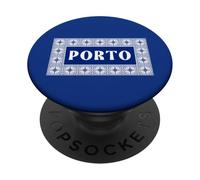 Azulejos Portugueses Tradicional Porto Portugal Vintage Travel PopSockets PopGrip Adhesivo