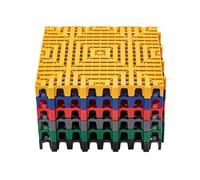 Azulejos Suelo Modulares Entrelazados 40 X 40 X 4 Cm,4/8/12/16/20 Piezas, Alfombrillas Drenaje Empalmadas, For Baño, Garaje Y Terraza, Fáciles Limpiar(Black,12 pieces)