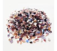 Azulejos Vidrio Suministros Mosaico 250g Borde Fresado Vidrio de Mica Alta Transmitancia de Luz para Decoración del Hogar Artesanía Proyectos DIY-Purple||XS