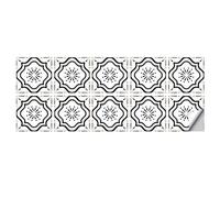 Azulejos vintage autoadhesivos Wal, Adhesivos De Pared De Azulejos Retro Multicolor Paquete De 10 10cm/15cm/20cm(Color 2,15cmX15cmX10pcs)