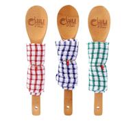 Azull 3 Piezas Premios para Concurso Cocina Chile, Primer, Segundo y Tercer Puesto, Juego Trofeos Cocina con Cuchara Madera, Decoraciones para Concurso Cocina Chile