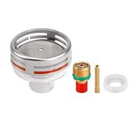 Azull Kit de Juntas 2HSGS para Soplete de Soldadura TIG WP9 WP20 con Boquilla de Porcelana Transparente y Lente de Gas Corta para Cuerpo Colector