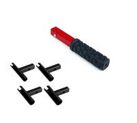 Azull Kit de Llave para Bisagras de Puerta. Herramienta de Ajuste de Bisagras de Puerta de 9/13/15/18 mm. Juego de Herramientas de Precisi¨®n con Cabezales de Llave de Repuesto.