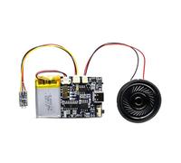 Azull M¨®dulo de Sonido Grabable GC07A con Bater¨ªa Tarjeta de Cumplea?os Navide?a Cubierta Musical M¨®dulo de Voz para Descargar MP3 Cerrar Reproducir