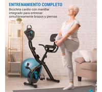 Azura Full Body Comfort Bicicleta estática Bicicleta de manos Masa oscilante de 7,5 kg Accionamiento por correa Capital Sports