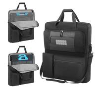AZURAOKEY Bolsa portátil para Panel Solar Compatible con Paneles solares portátiles BLUETTI 100W y 200W, Funda Acolchada para Transporte de 2 baterías, Organizador de Panel Solar para Camping