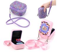 AZURAOKEY Funda de transporte compatible con Bitzee Interactive Toy Digital Pet y funda, funda de silicona para Bitzee Virtual Electronic Pets accesorios (funda + funda de silicona), Rosa, Compacto