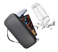 AZURAOKEY Funda de transporte compatible con reproductor remoto de portal PS5, diseño de soporte a prueba de golpes, bolsa de almacenamiento portátil con funda protectora de policarbonato transparente