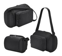 AZURAOKEY Funda de transporte para altavoz portátil Bose SoundLink Max, funda protectora de viaje a prueba de golpes con bolsillo de malla suave para accesorios (funda negra)