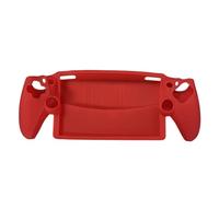 AZURAOKEY Funda protectora de silicona para consola de juegos PS5 Portal a prueba de caídas, funda suave antiarañazos para consola de juegos de mano para controlador PS5 (rojo)