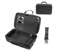 AZURAOKEY - Funda rígida de viaje para PS5 delgada, a prueba de golpes, portátil, compatible con controladores PS5, edición digital, cables y otros accesorios, Negro -, Accesorios para Playstation