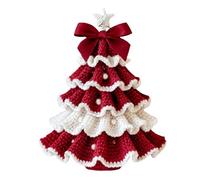 AZURAOKEY Kit de Árbol de Navidad a Crochet DIY - Conjunto Completo para Decoración Navideña para Principiantes, Manualidades Festivas, Adornos y Centros de Mesa hechos a Mano