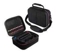 AZURAOKEY Para el cambio 2 Case para Switch 2 (2025), estuche de transporte todo en con 18 ranuras para tarjetas de juego, caja de muelle con manijas y correas para el hombro para la consola y acceso