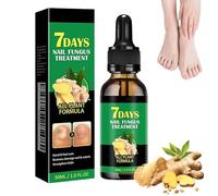 AZURAOKEY Reparadores de Uñas Solución, 30ml Serum de Cuidado de Uñas con Jengibre -7 Days Uñas Dañadas | Tratamiento Natural para Uñas Frágiles, Descoloridas y Engrosadas