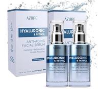 AZURE Hyaluronic Acid & Retinol Anti Aging Facial Serum - Anti Aging, Rejuvenating & Hydrating Face Serum - Reduces Wrinkles & Fine Lines - Skin Care Korean - Each 1.69 fl.oz - 2 Pack